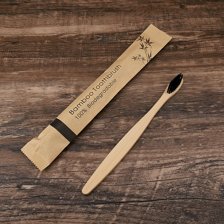 Natural Bamboo Tooth Brush - Charcoal