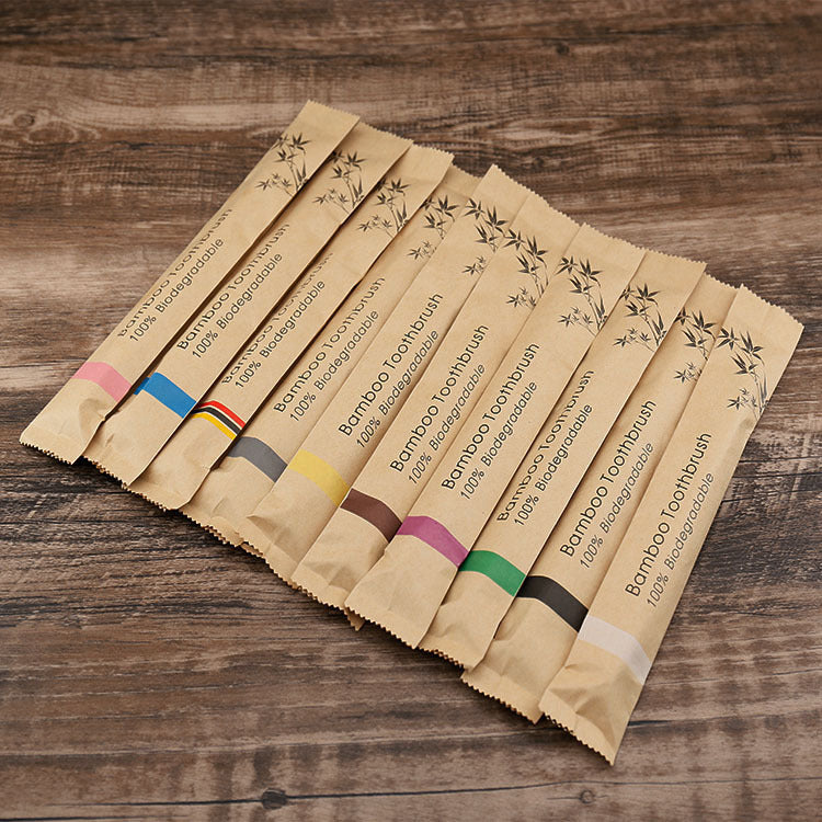 Natural Bamboo Tooth Brush - Charcoal