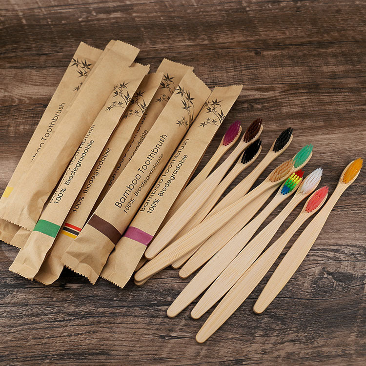 Natural Bamboo Tooth Brush - Charcoal
