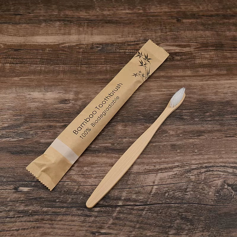 Bamboo Toothbrushes Soft Bristles Toothbrush Eco Friendly Biodegradable Wooden Handle Teeth Whitening Brush