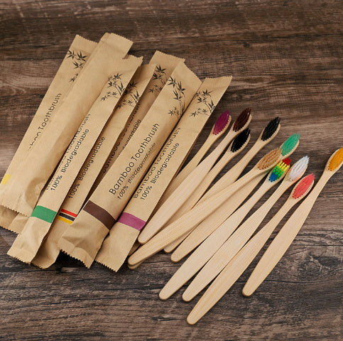 Natural Bamboo Tooth Brush - Charcoal